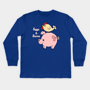 Eggs and Bacon Kids Long Sleeve T-Shirt